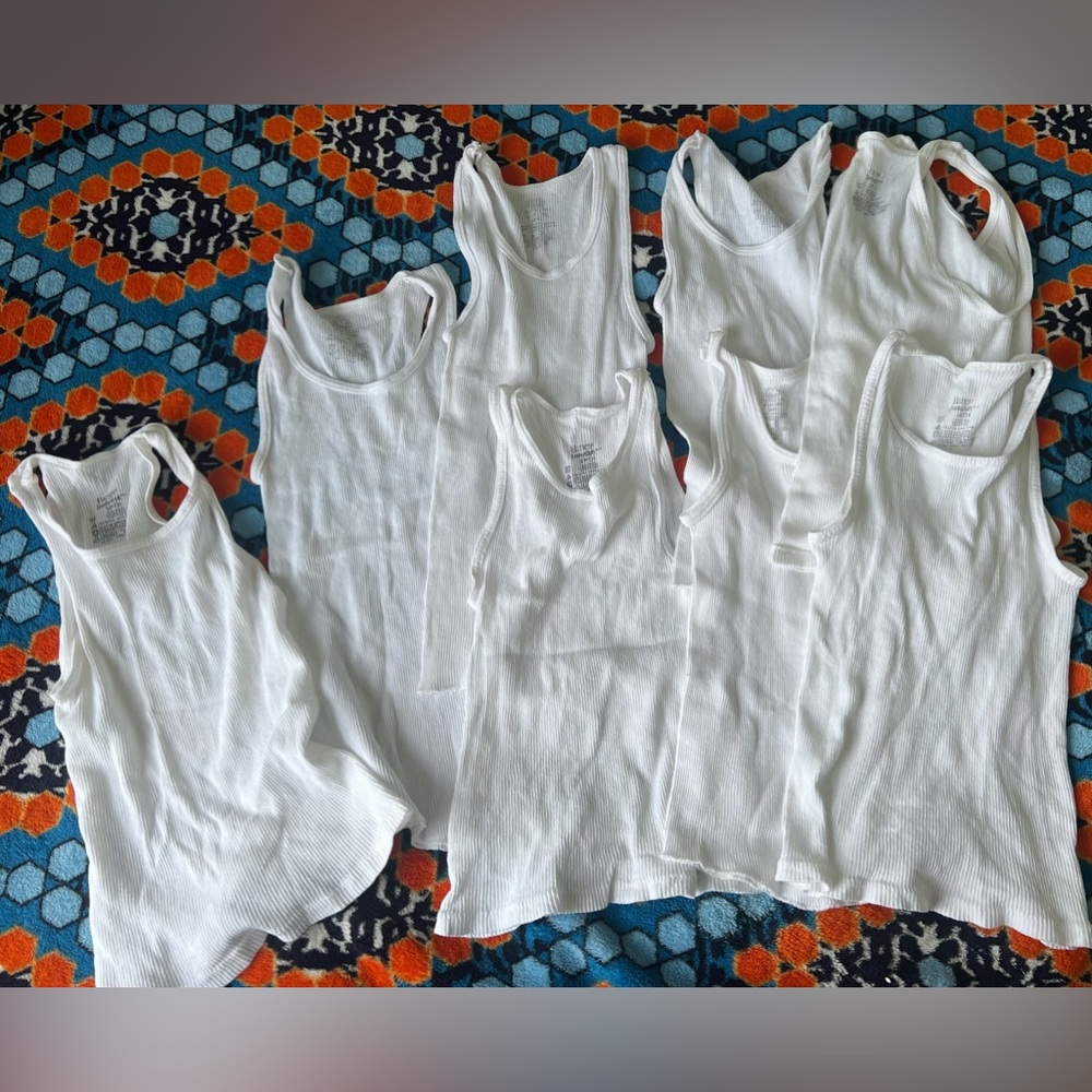 Hanes & Fruit of Looms boys undershirts tank cotton